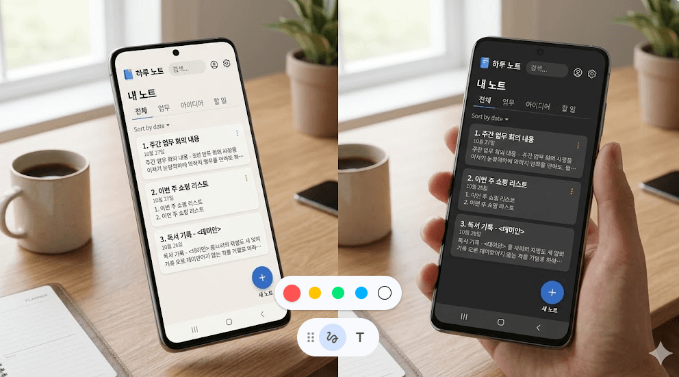 노트앱 ui 디자인