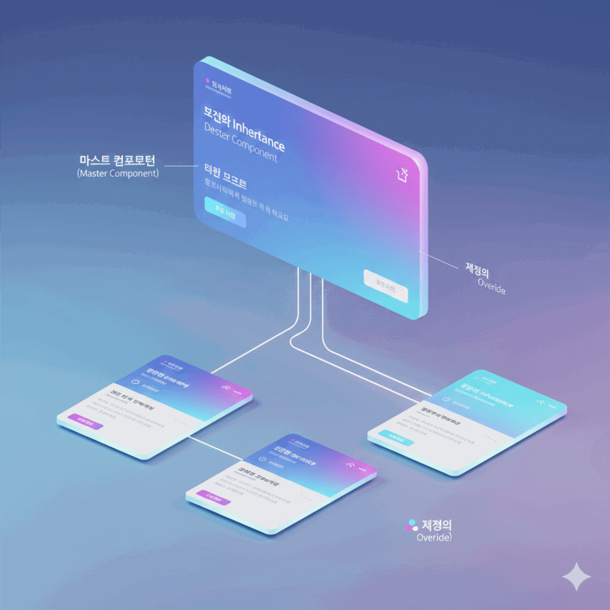  디자인 시스템 규칙에서 상속과 오버라이드 이해하기
