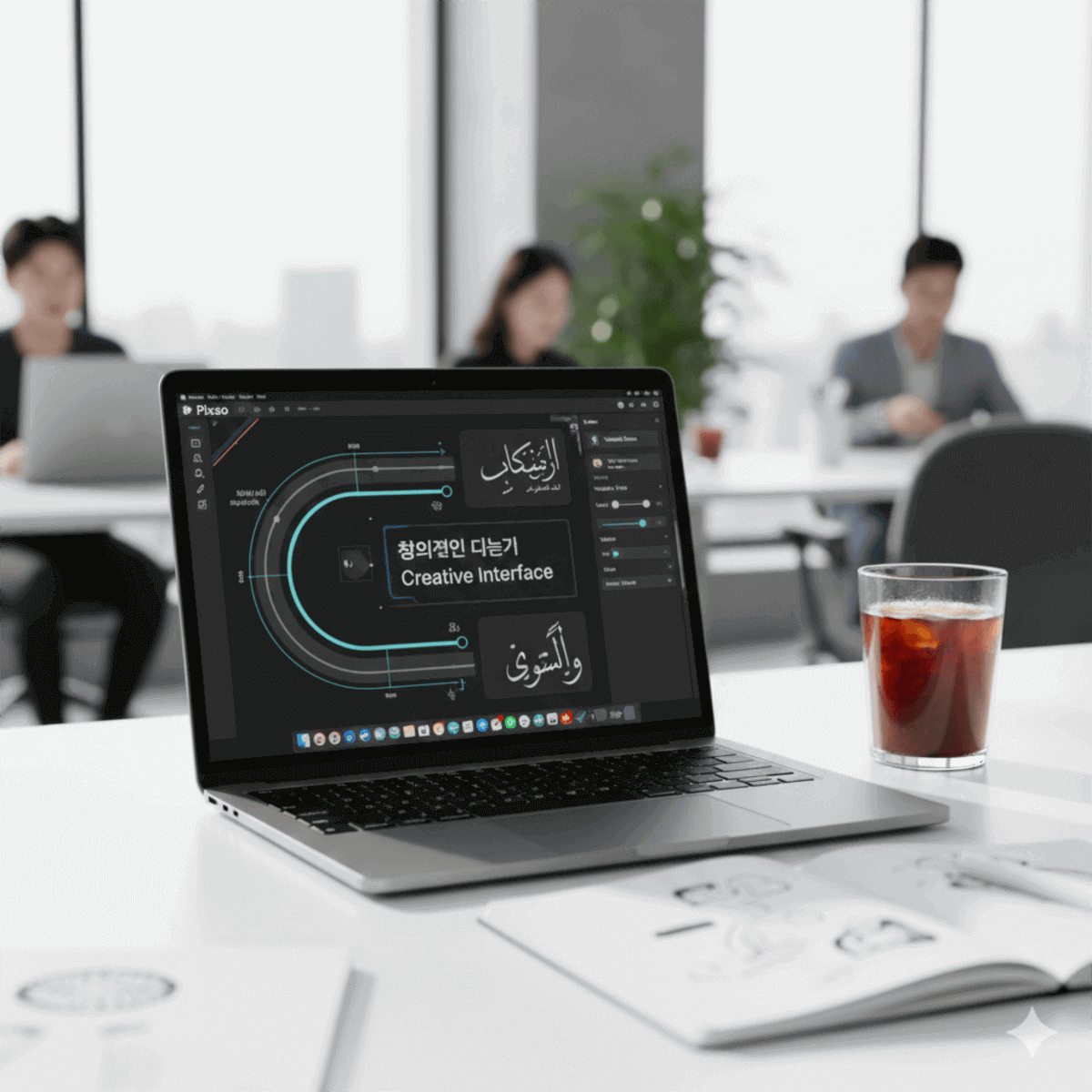  UI/UX 디자인에서 픽소 최신 텍스트 기능